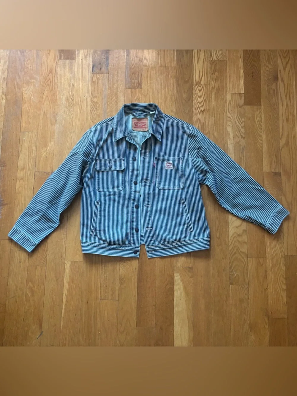 Levi’s Railroad Striped Trucker Jacket - Picture 4 of 7